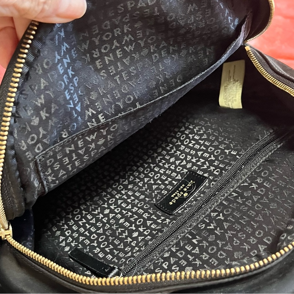 Kate Spade Wilson Road Small Bradley Backpack Black Nylon - Picture 5 of 9